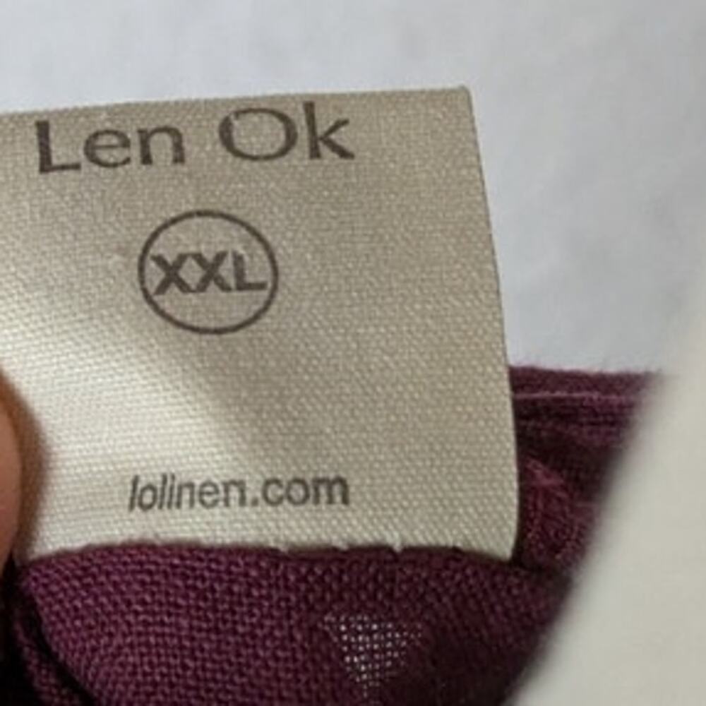 LEN OK BRAND 100% Linen Dress w/ Self Wrap Linen Tie and Side Pockets - XXL - Picture 15 of 15